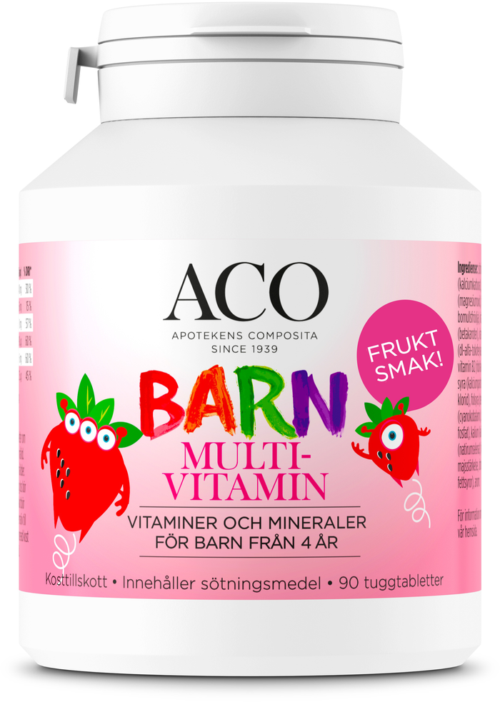 ACO Barn Multivitamin Tuggtablett Frukt