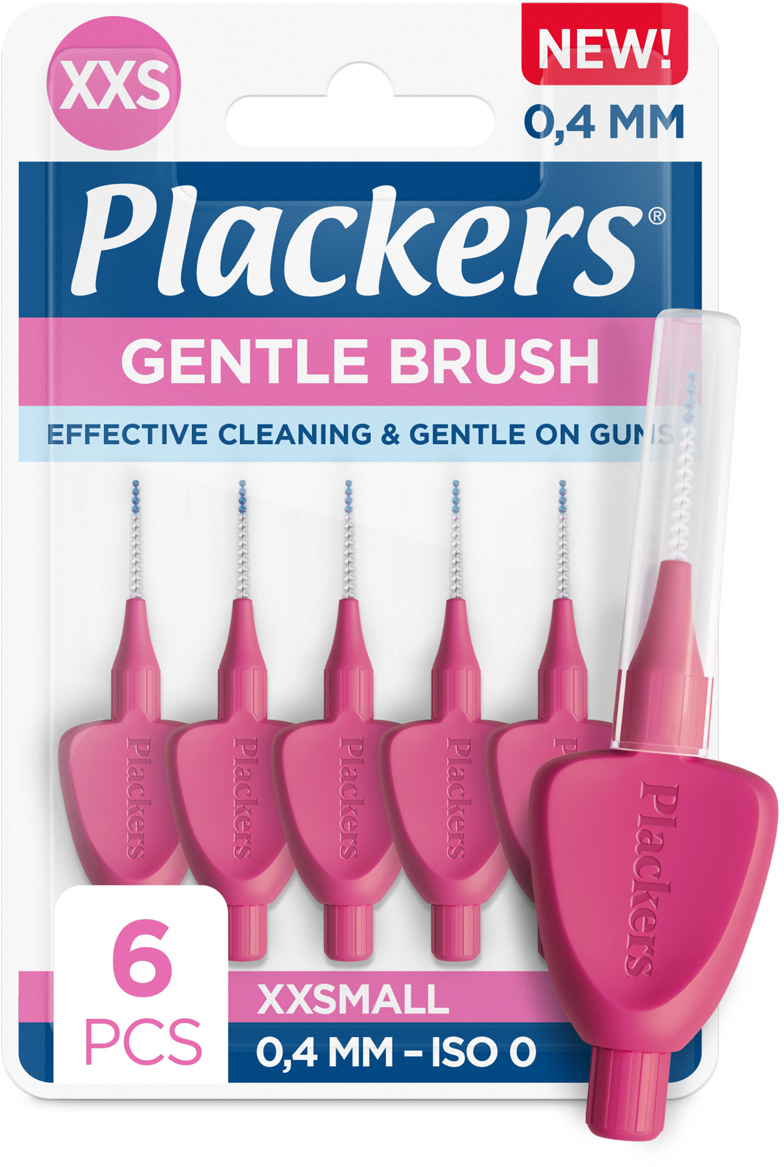 Perrigo Sverige AB Plackers Gentle Brush 0,4 mm 6 St