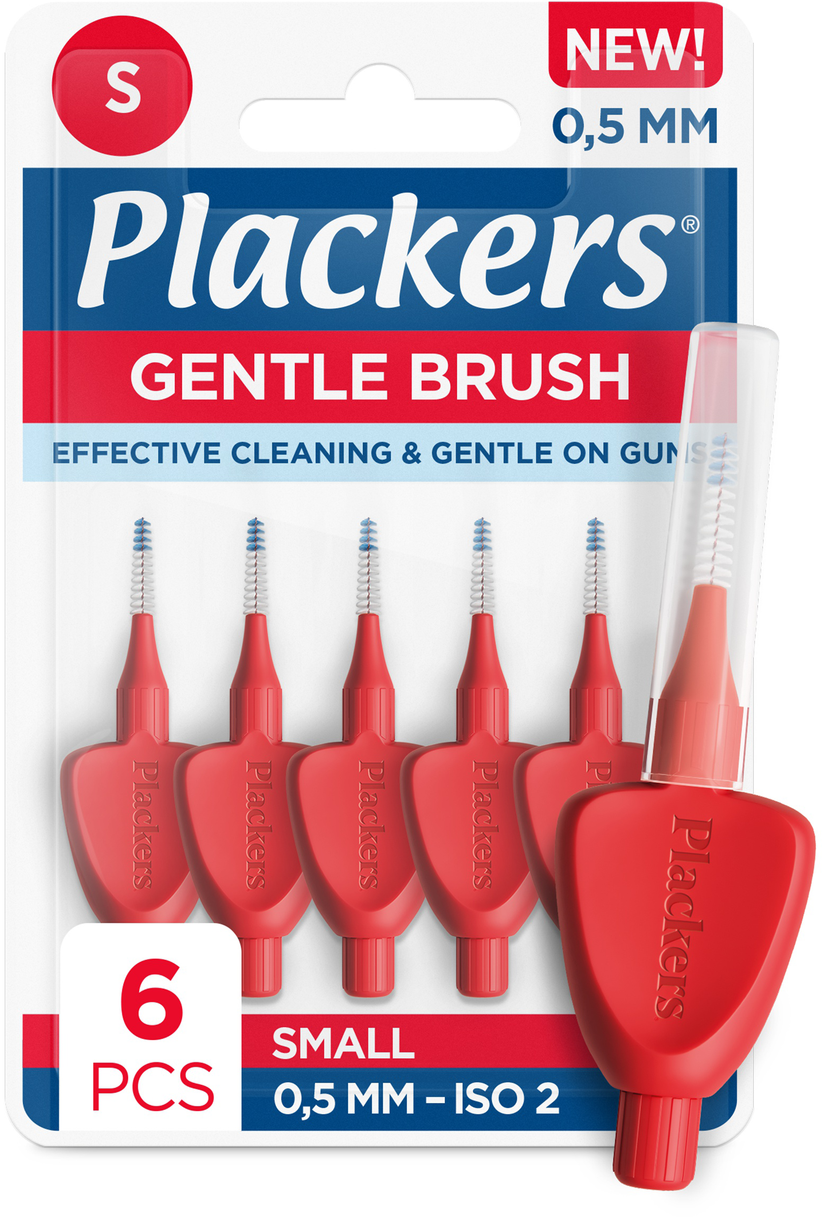 Perrigo Sverige AB Plackers Gentle Brush 0,5 mm 6 St