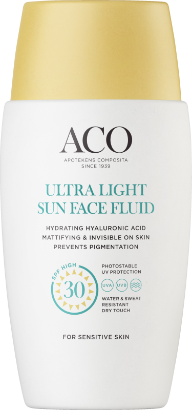 ACO Ultra Light Sun Face Fluid SPF 30 40 ml