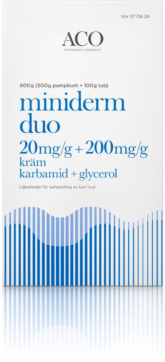 Miniderm Duo, kräm 20 mg/g + 200 mg/g