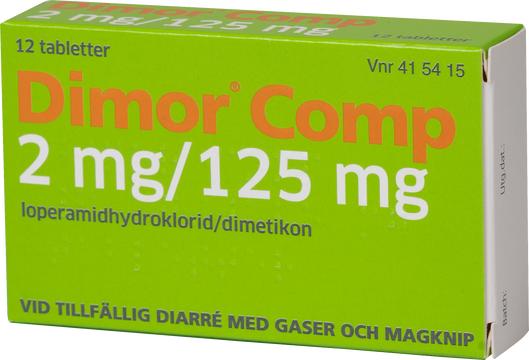 Dimor Comp, tablett 2 mg/125 mg