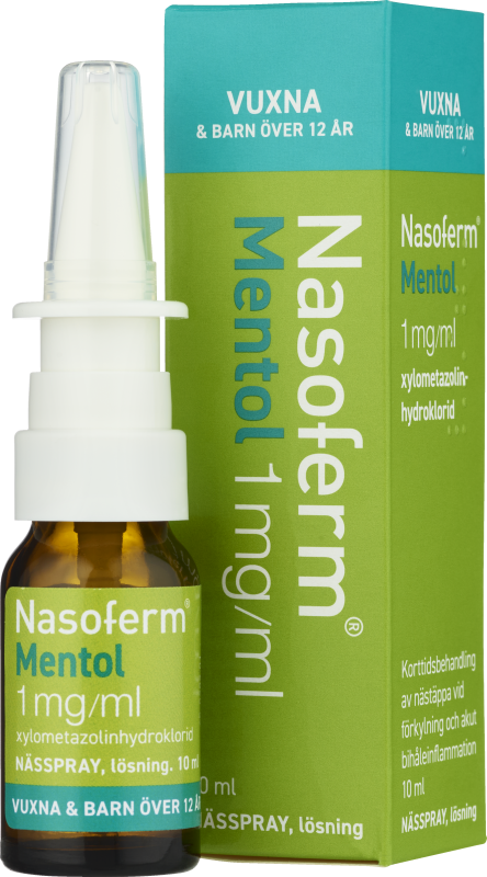 Nasoferm Mentol, nässpray, lösning 1 mg/ml