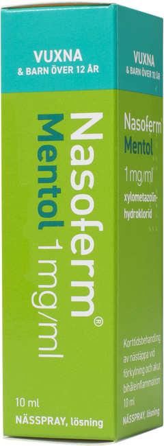 Nasoferm Mentol, nässpray, lösning 1 mg/ml
