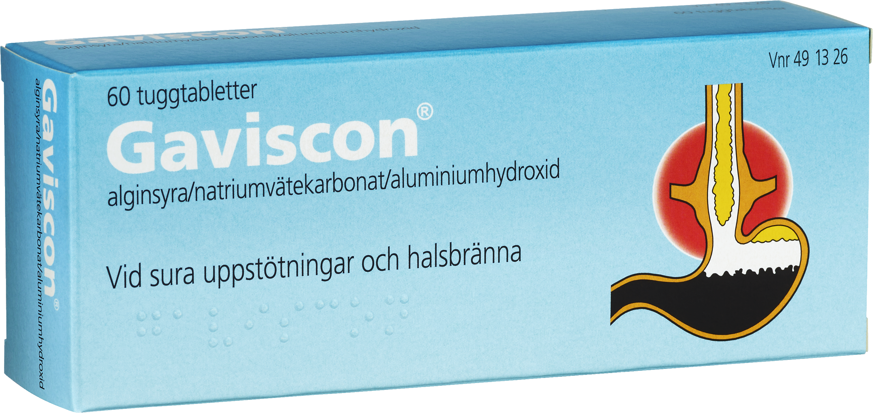 Gaviscon, tuggtablett