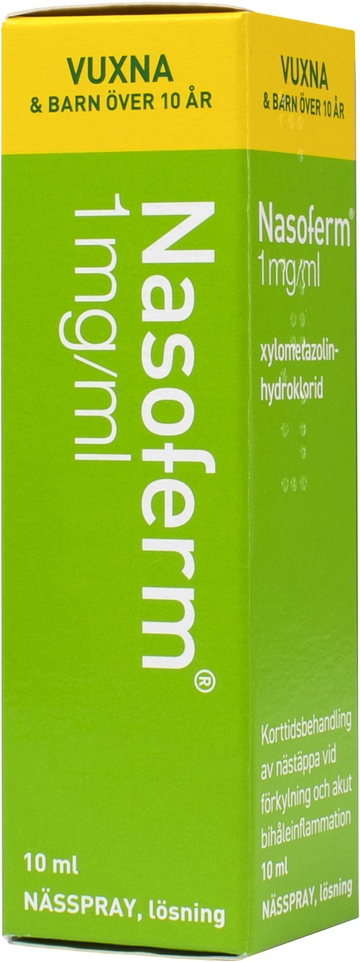 Nasoferm, nässpray, lösning 1 mg/ml