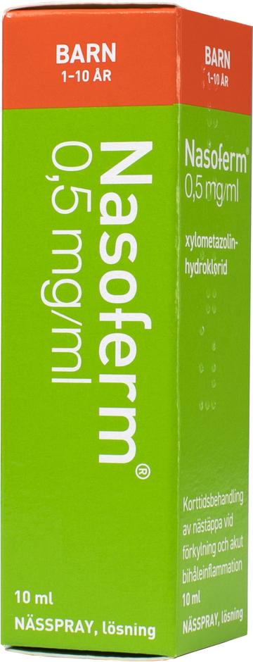 Nasoferm, nässpray, lösning 0,5 mg/ml