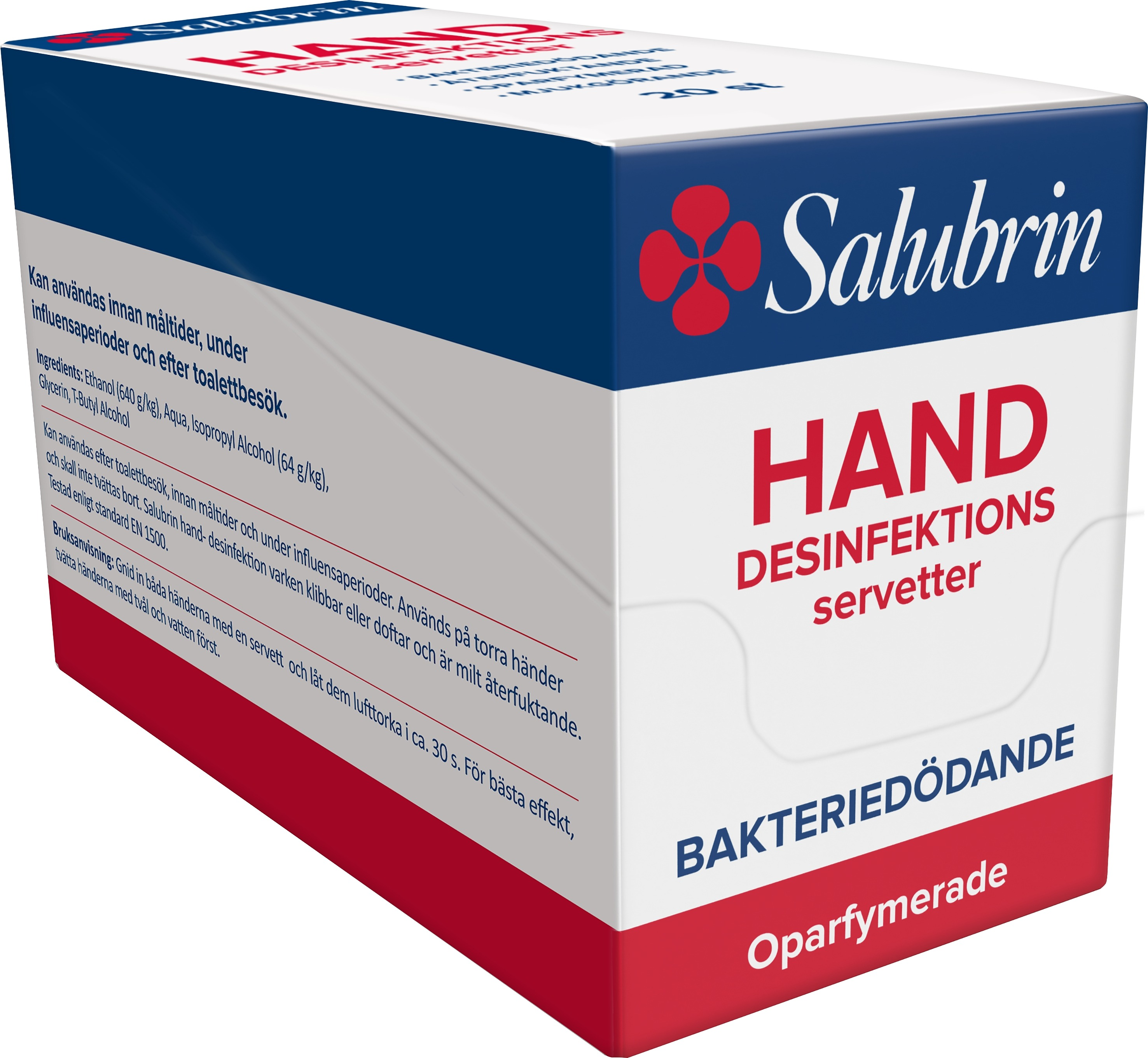 Salubrin handdesinfektionsservetter 20 st