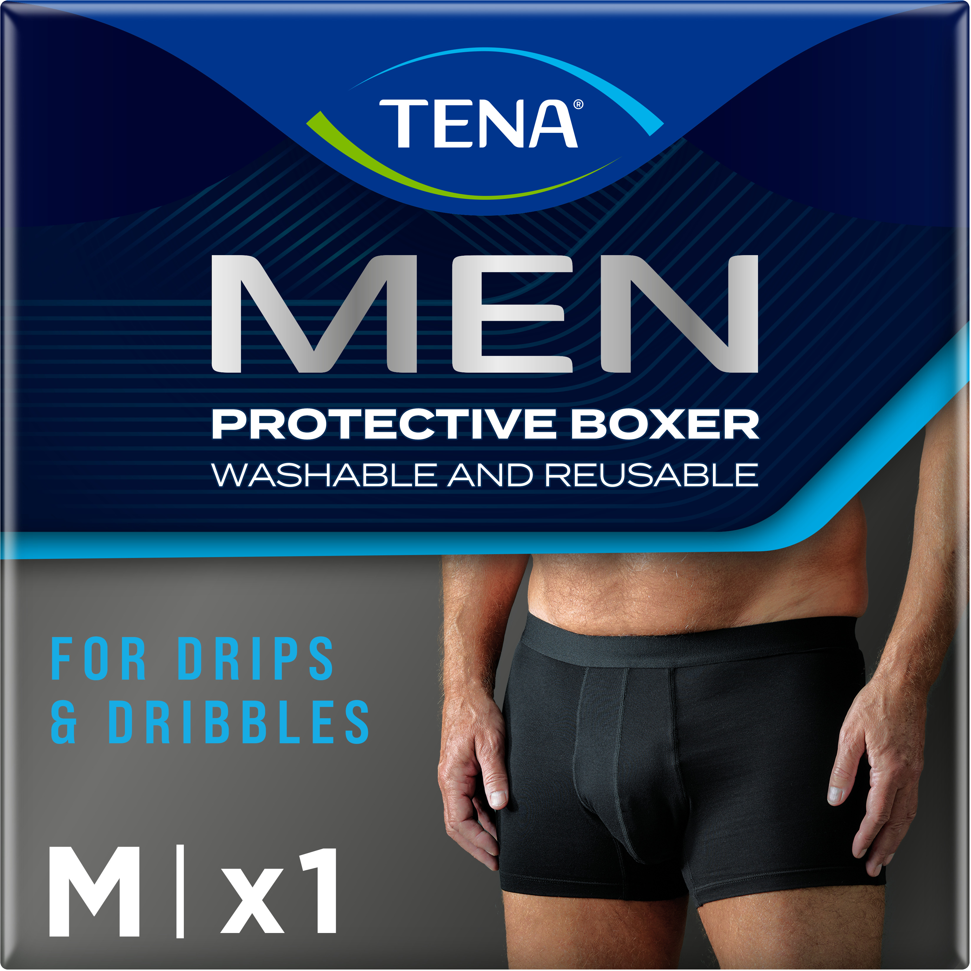 TENA Men Washable Protective Boxer svart M