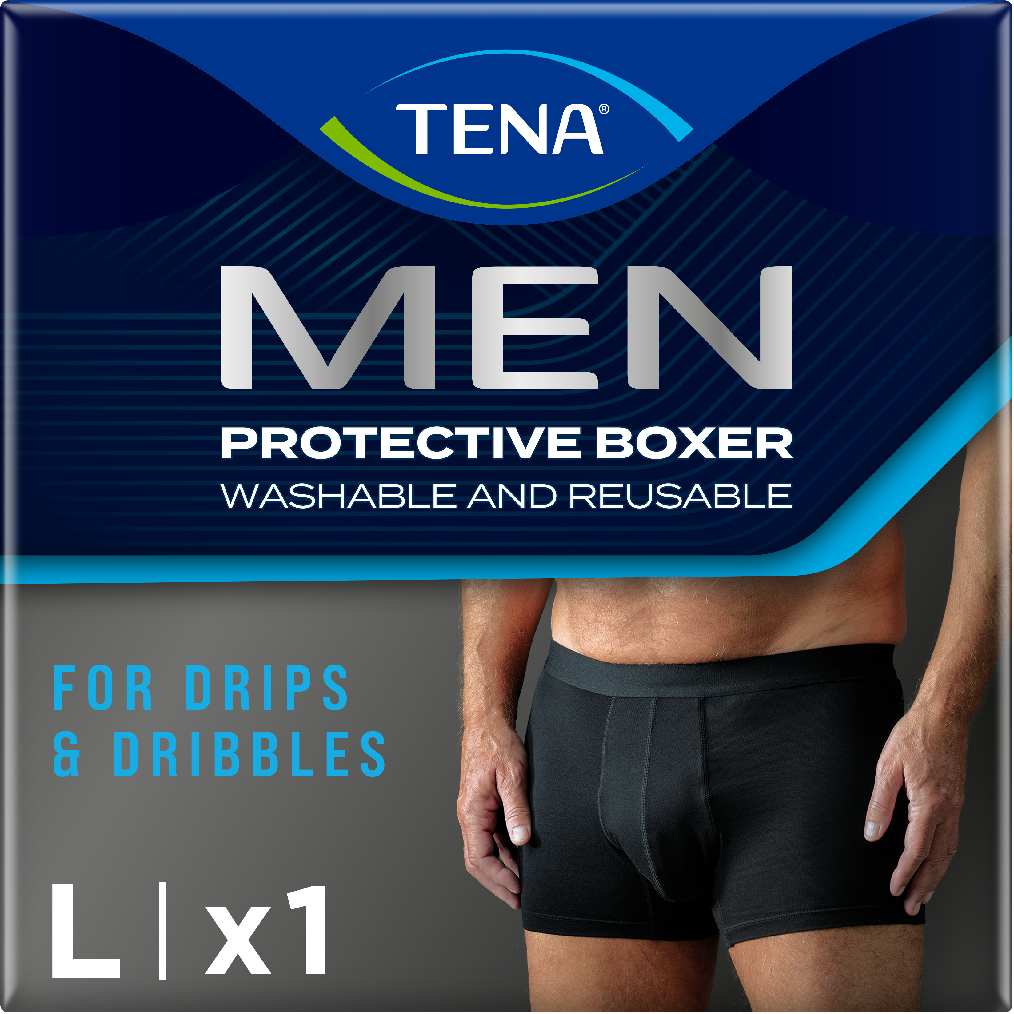 TENA Men Washable Protective Boxer svart L
