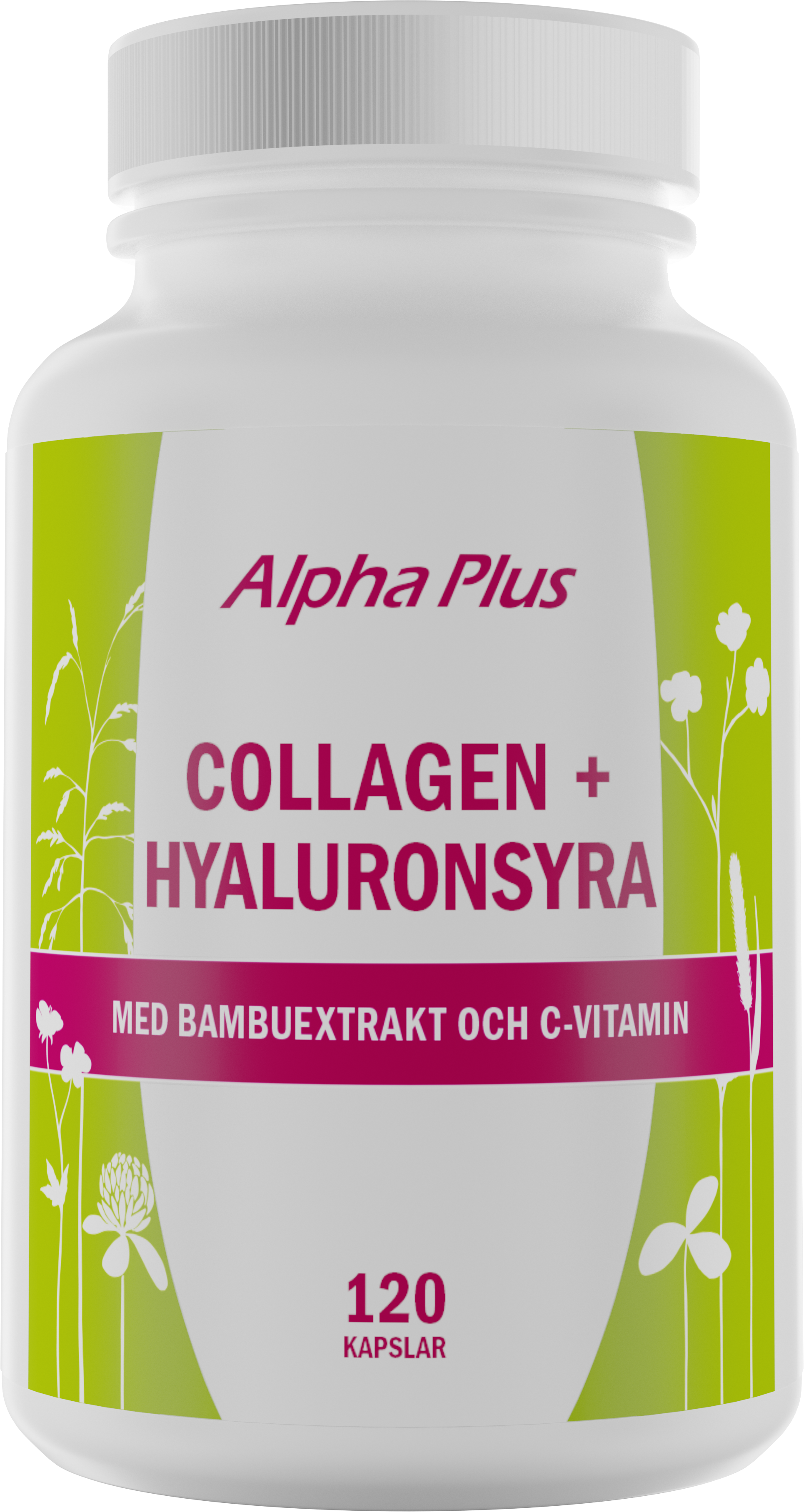 Alpha Plus Collagen + Hyaluronsyra 120 styck