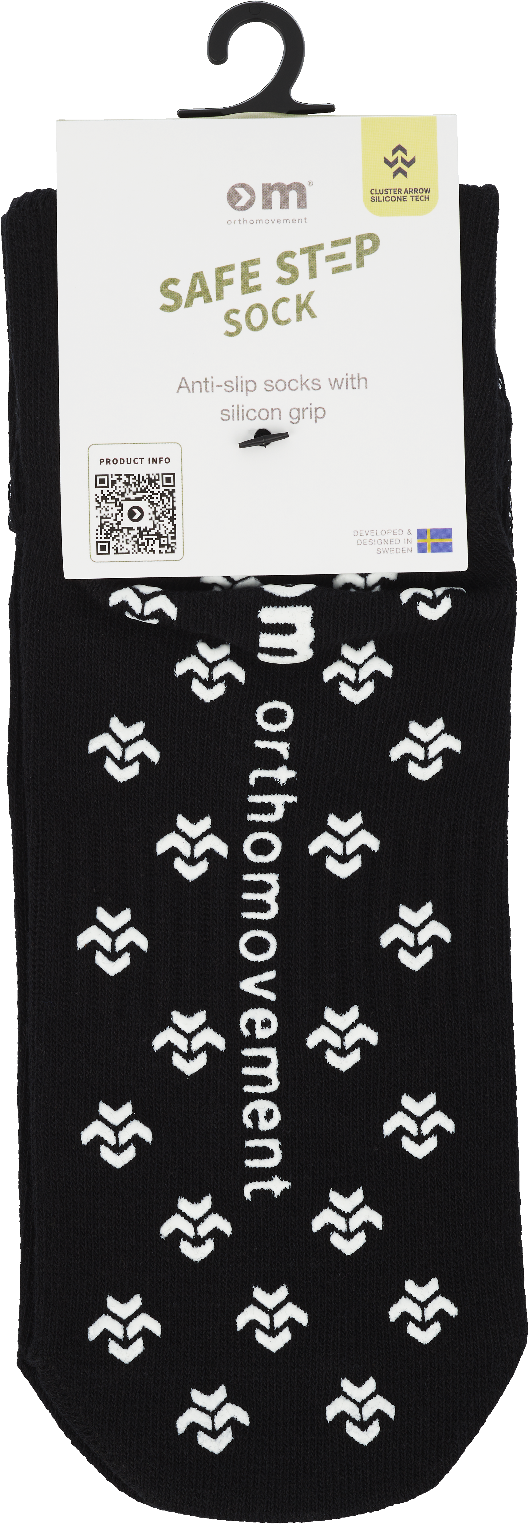Ortho Mov Safe Step Sock - Black - 36-39