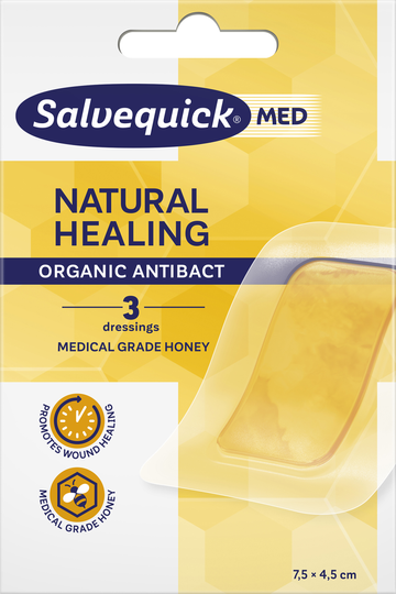 SalvequickMed Natural healing plåster honung