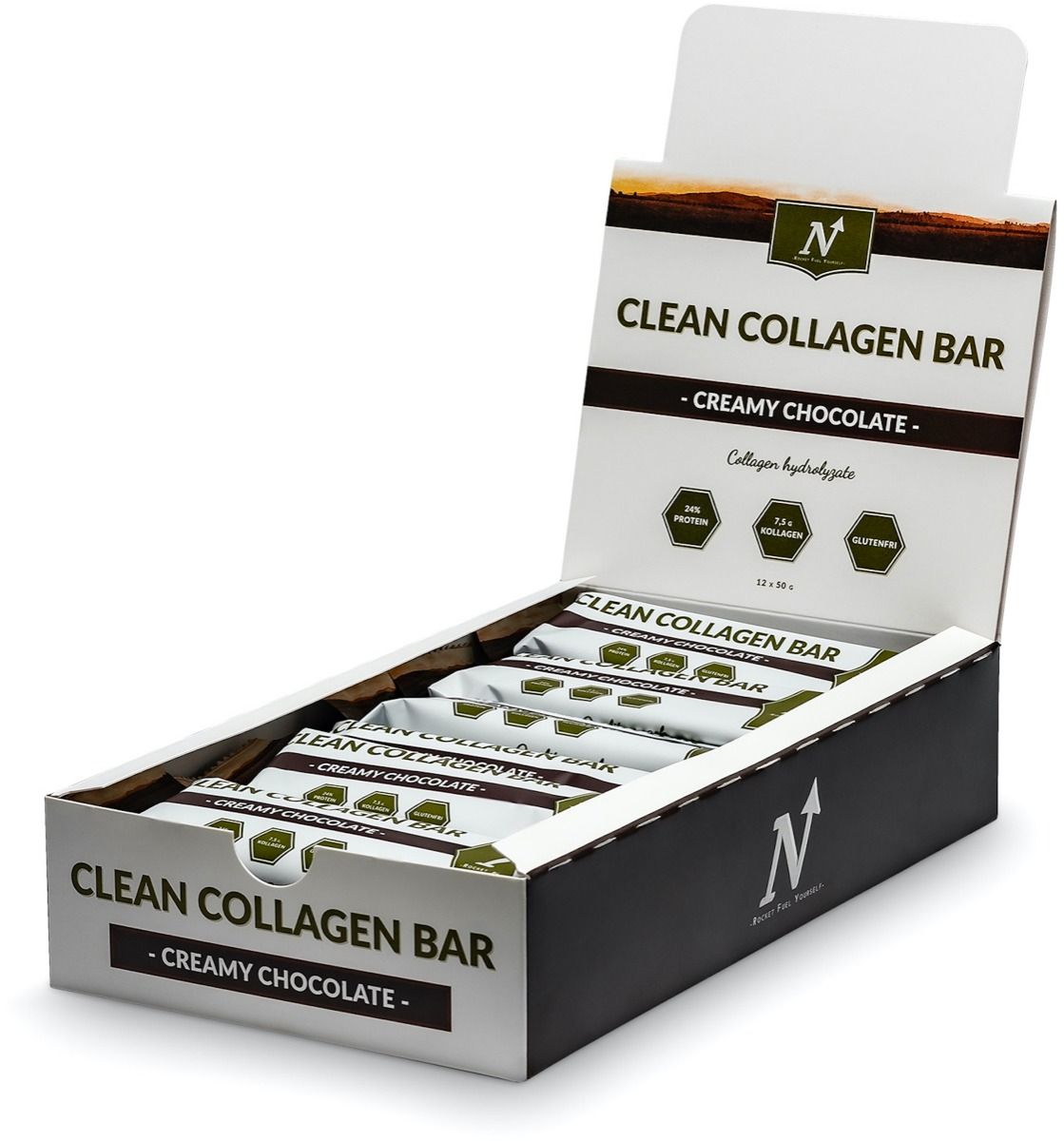 Nyttoteket Clean Collagen Bar - Creamy Chocolate