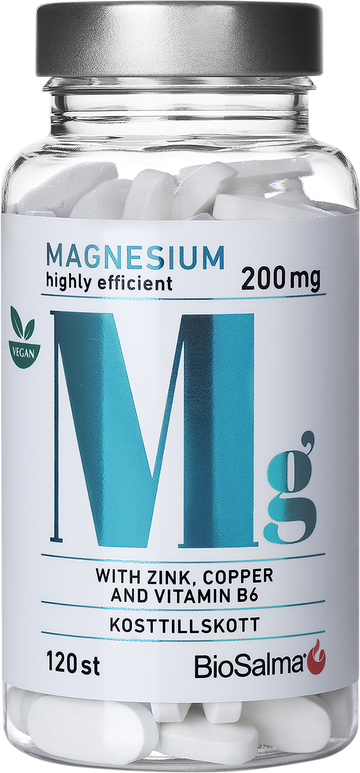 Biosalma Magnesium 200mg + Zink, Koppar, B6