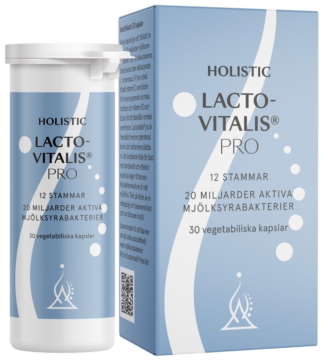 Holistic Lactovitalis pro, 20 miljarder mjölksyrabakterier 30 st