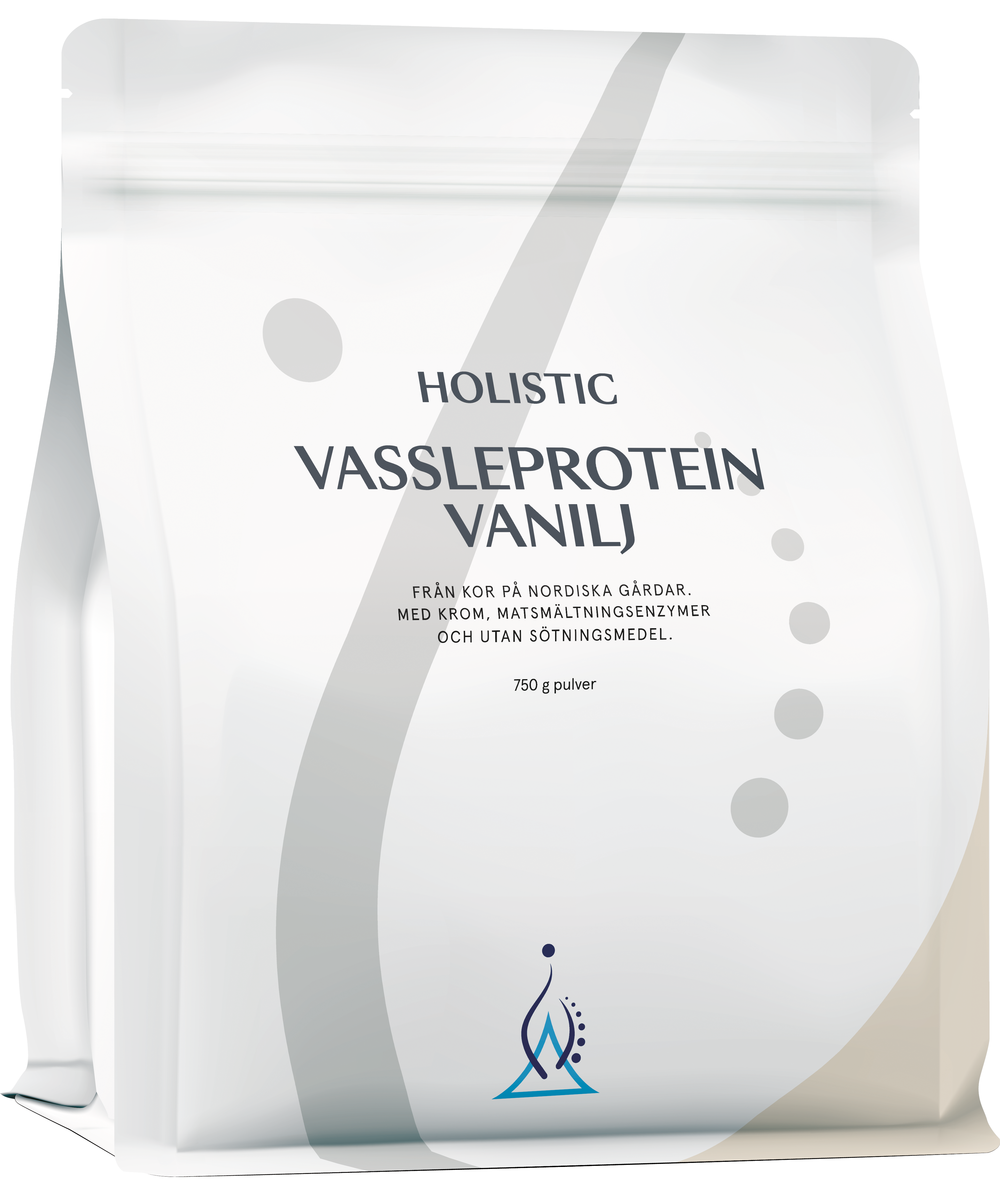 Holistic Vassleprotein vanilj zippåse 750 g