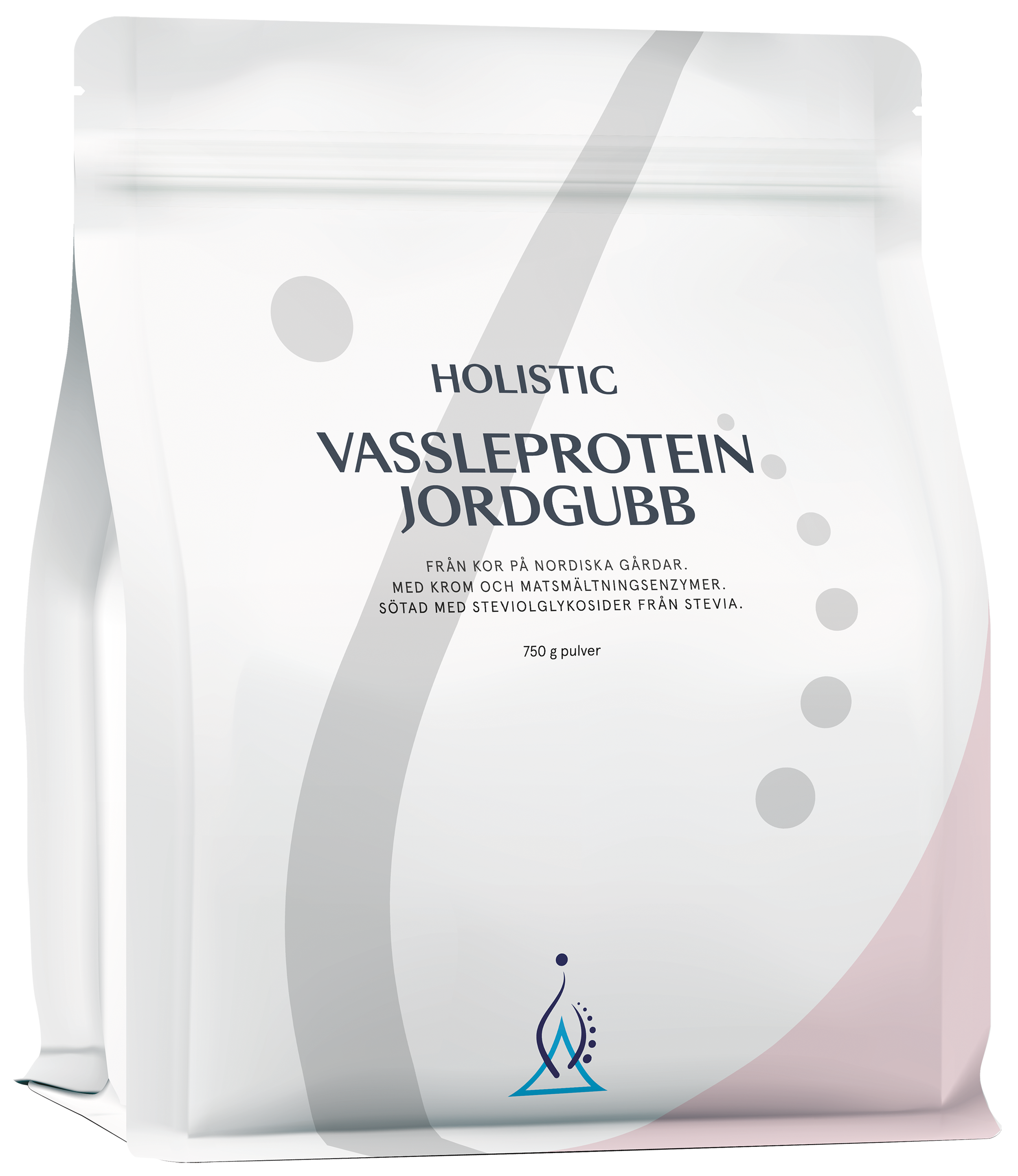 Holistic Vassleprotein jordgubb 750 g