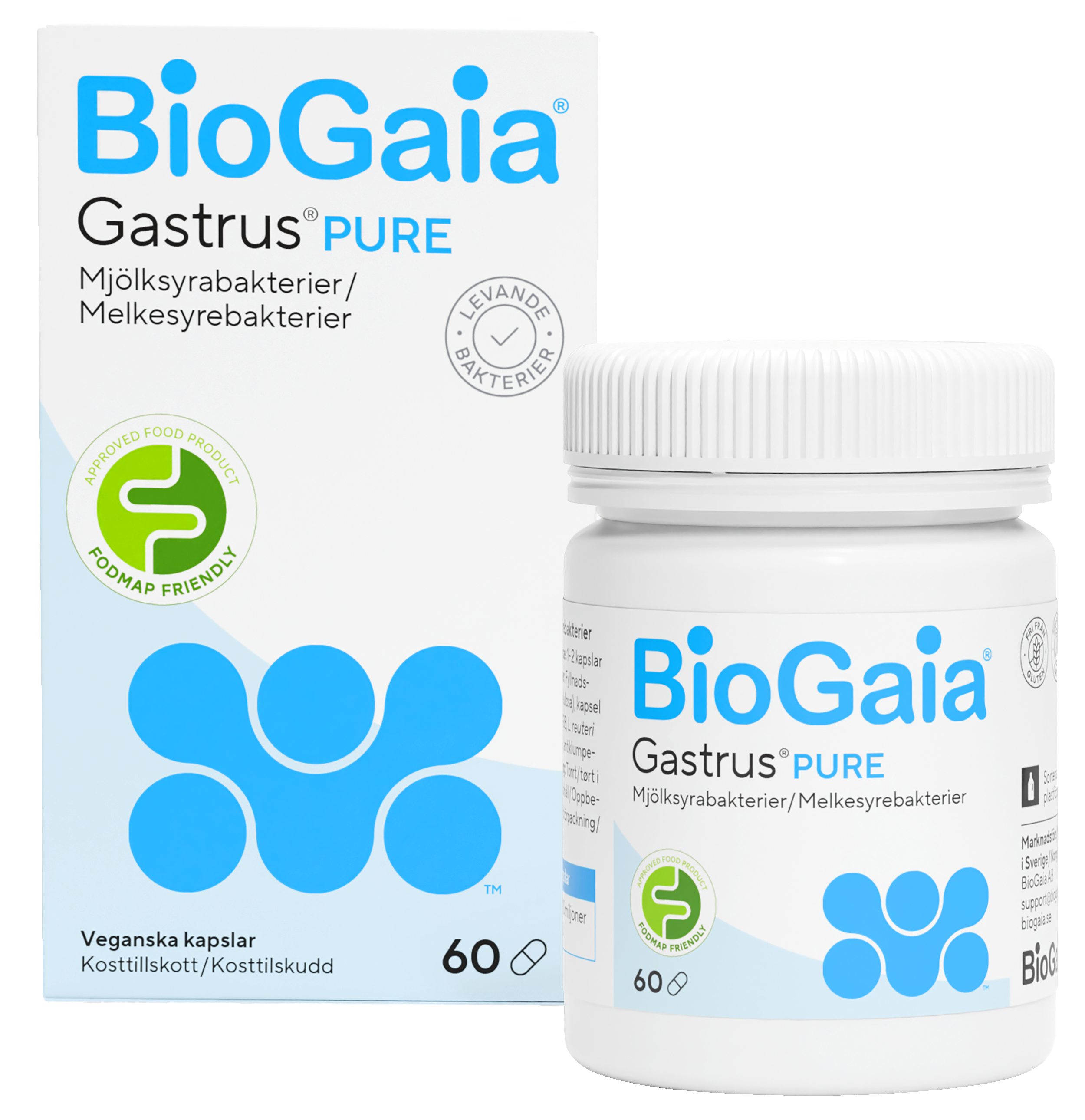 BioGaia Gastrus PURE kapslar 60 st