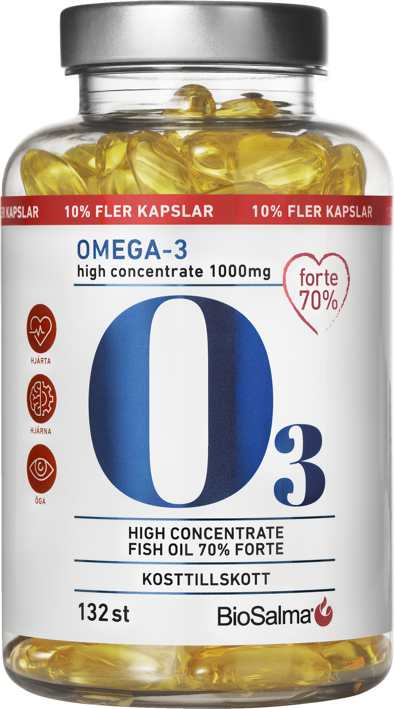 Biosalma Omega-3 Forte 70% 132st