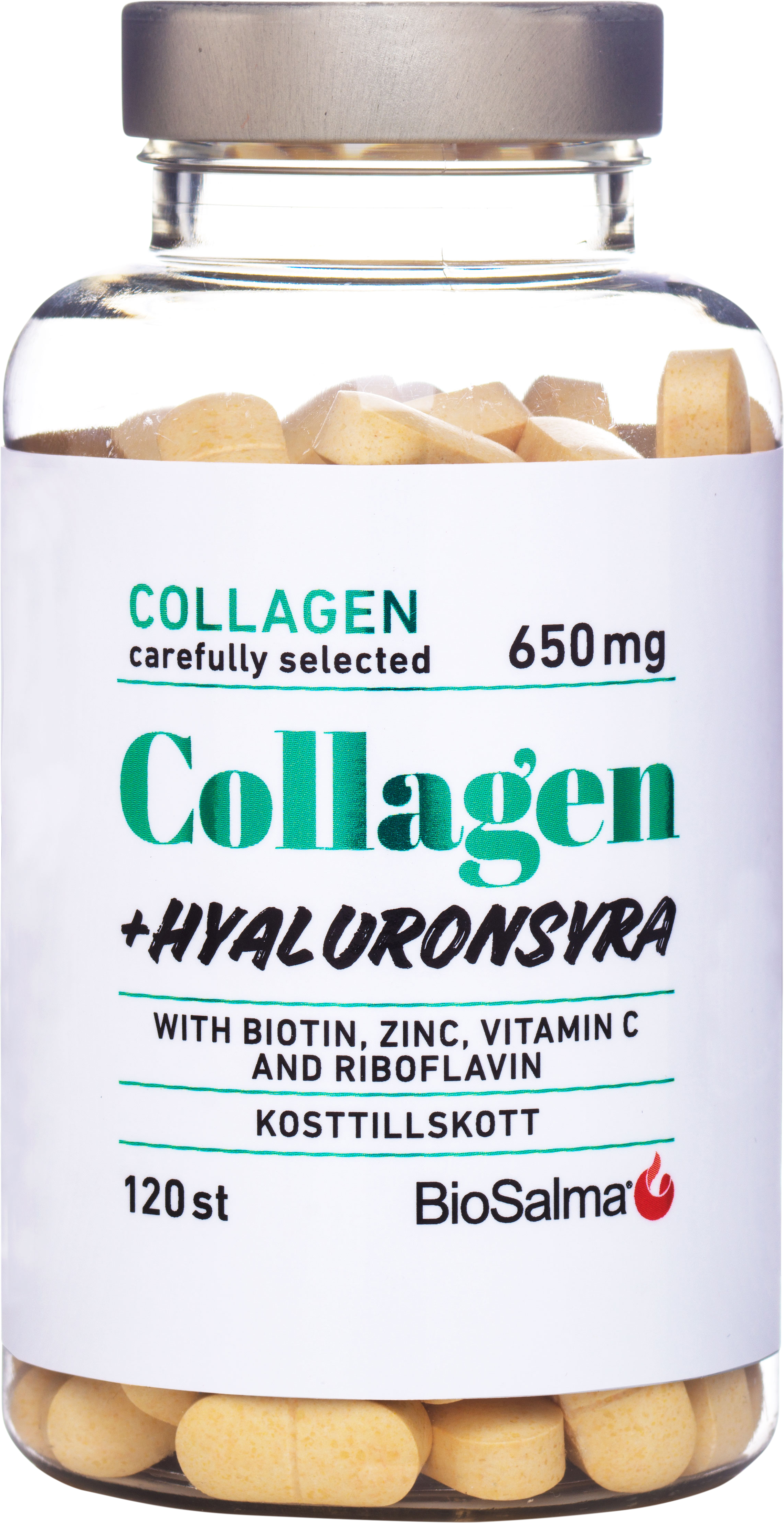 BioSalma fresh AB Biosalma Collagen + hyaluronsyra 120 st