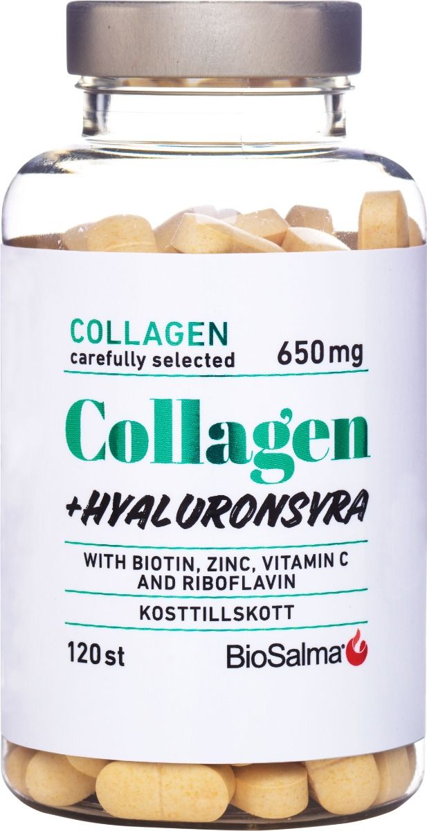 Biosalma&#x20;Collagen&#x20;&#x2B;&#x20;hyaluronsyra&#x20;120st