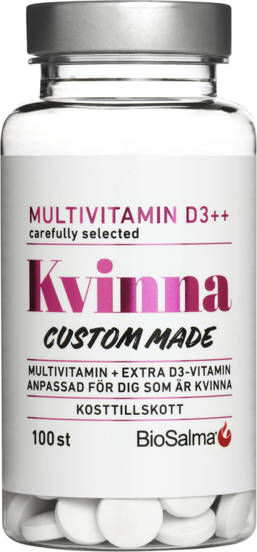 Biosalma Multivitamin kvinna D-vitamin++