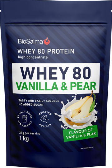 BioSalma Whey 80 vanilj/päron