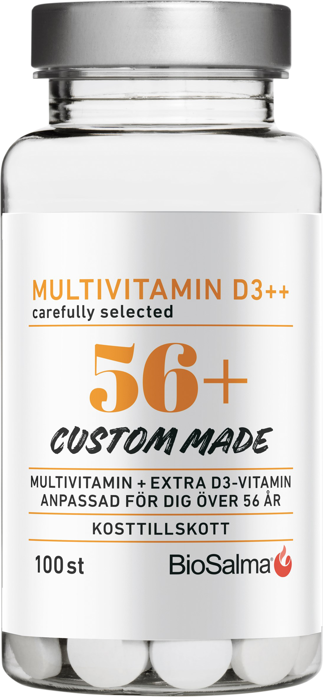 BioSalma Multivitamin 56+ D3++ 100 st