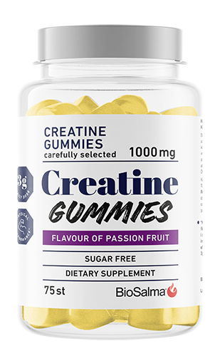 Biosalma creatine gummies 1000mg passion fruit