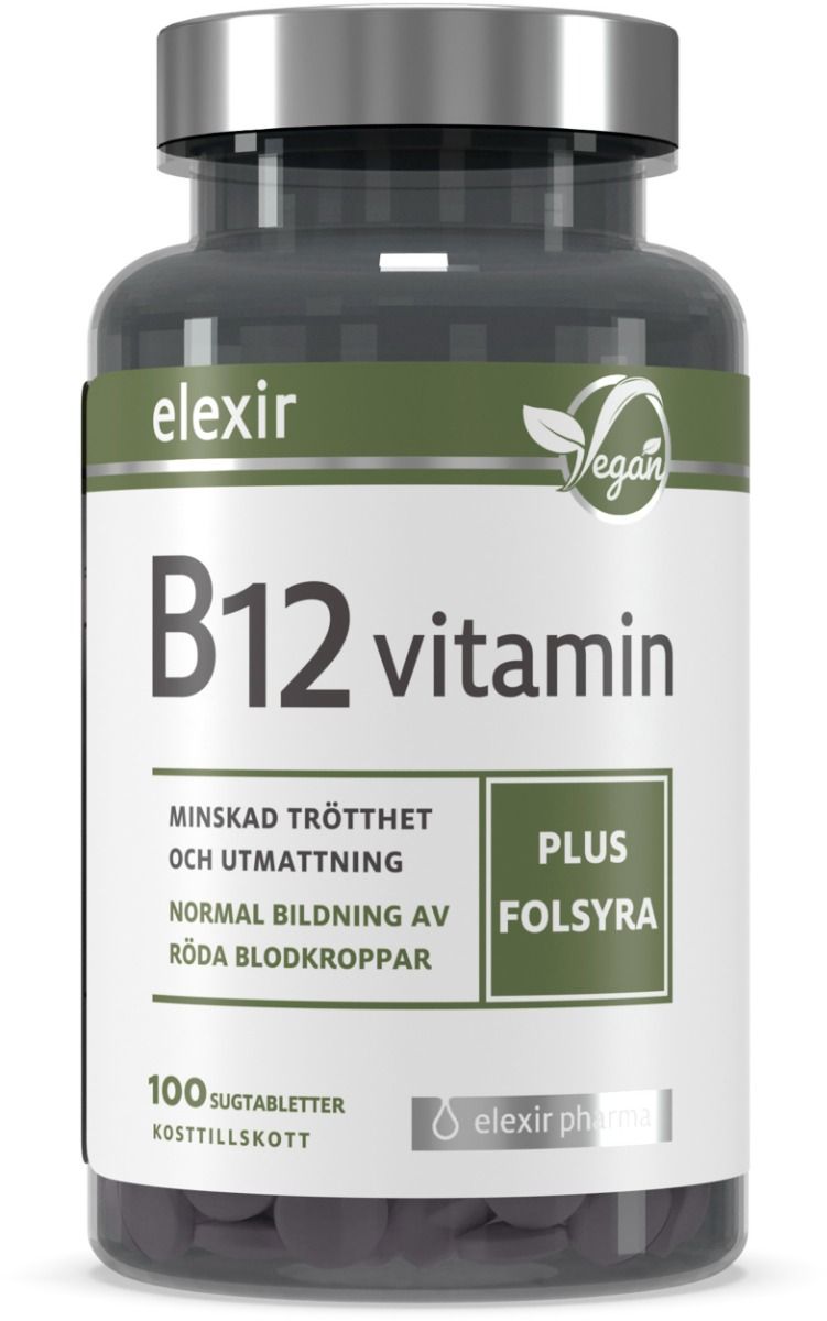 Elexir Pharma AB Elexir Pharma B-12 Vegan 100 styck