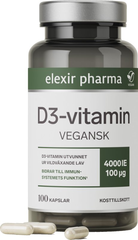 Elexir Pharma Vegan D3-vitamin