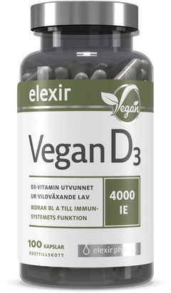 Elexir Pharma D3-Vitamin Vegan 4000IE