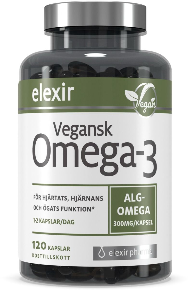 Elexir Pharma Omega-3  Vegansk 120 styck