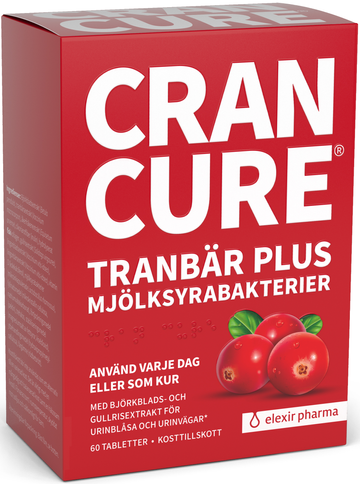 Elexir Pharma Cran Cure - tranbär plus mjölksyrabakterier 