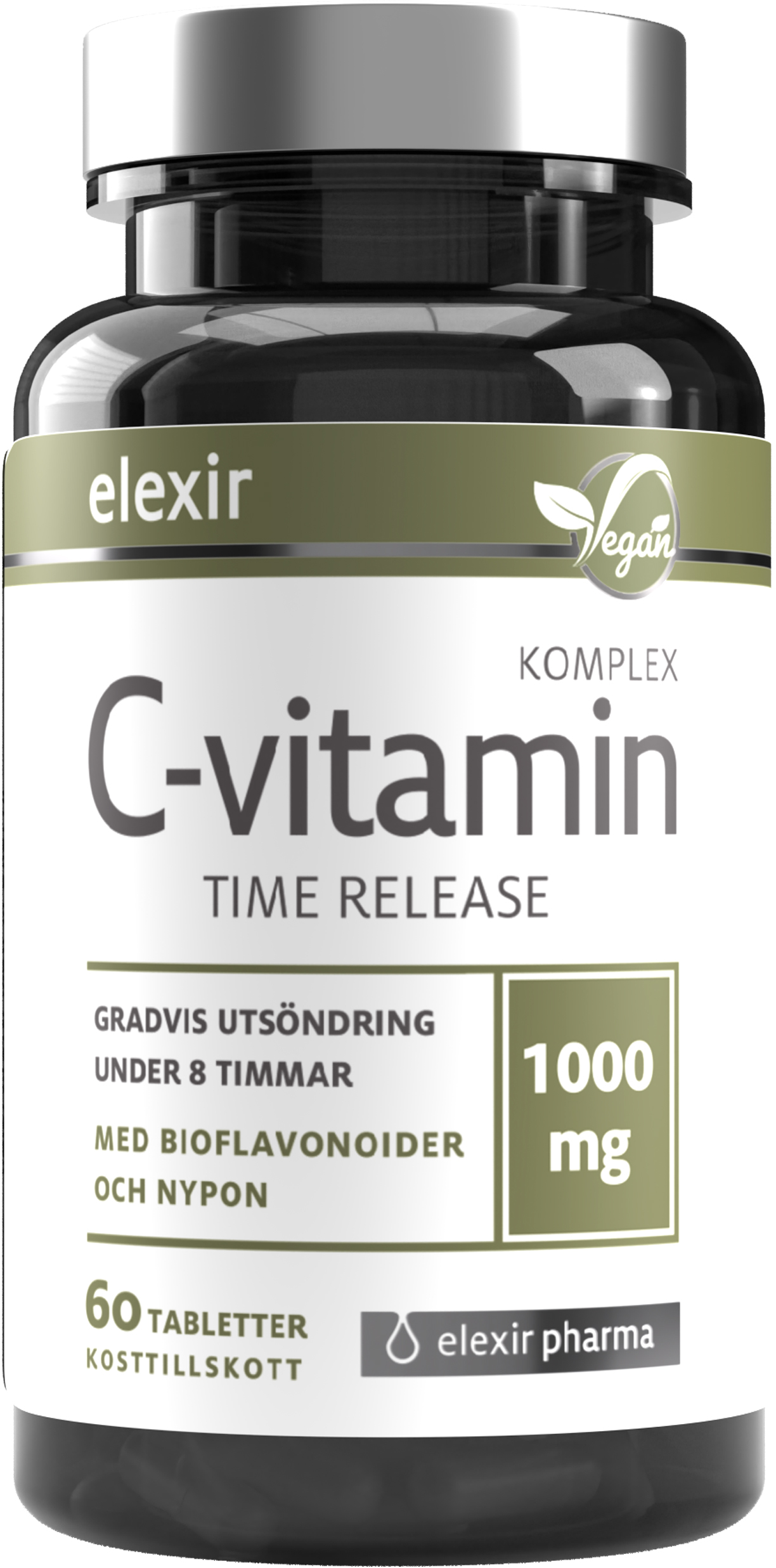 Elexir Pharma C-Vitamin Komplex Time Release 60 st