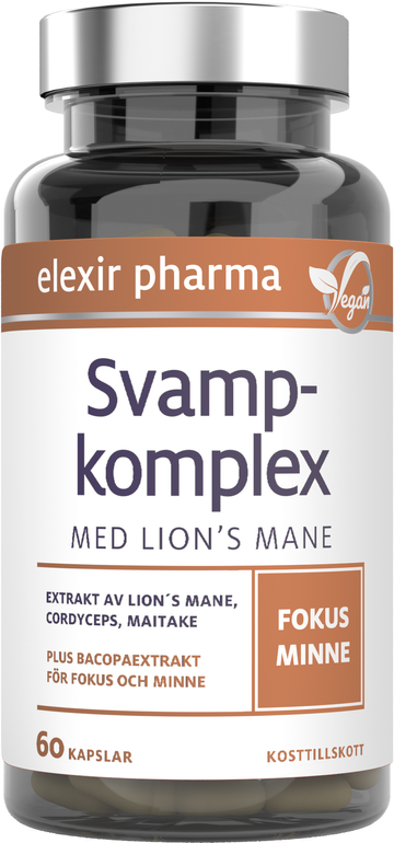 Elexir Pharma Svampkomplex med Lionïs Mane