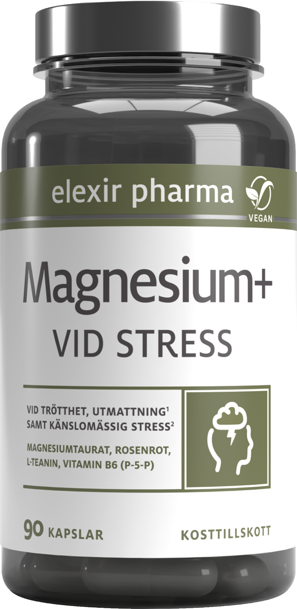 Elexir Pharma Magnesium+ Vid stress 90 st