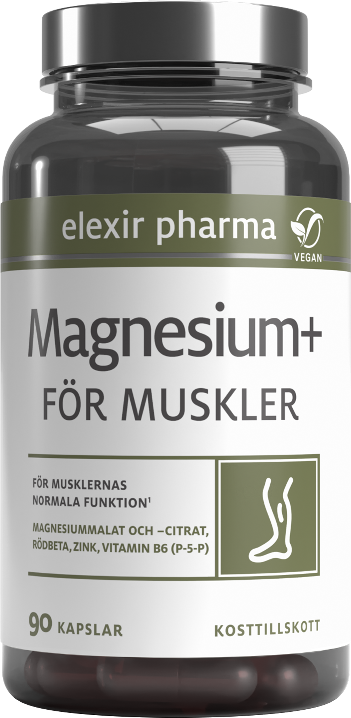 Elexir Pharma Magnesium+ För muskler 90 st