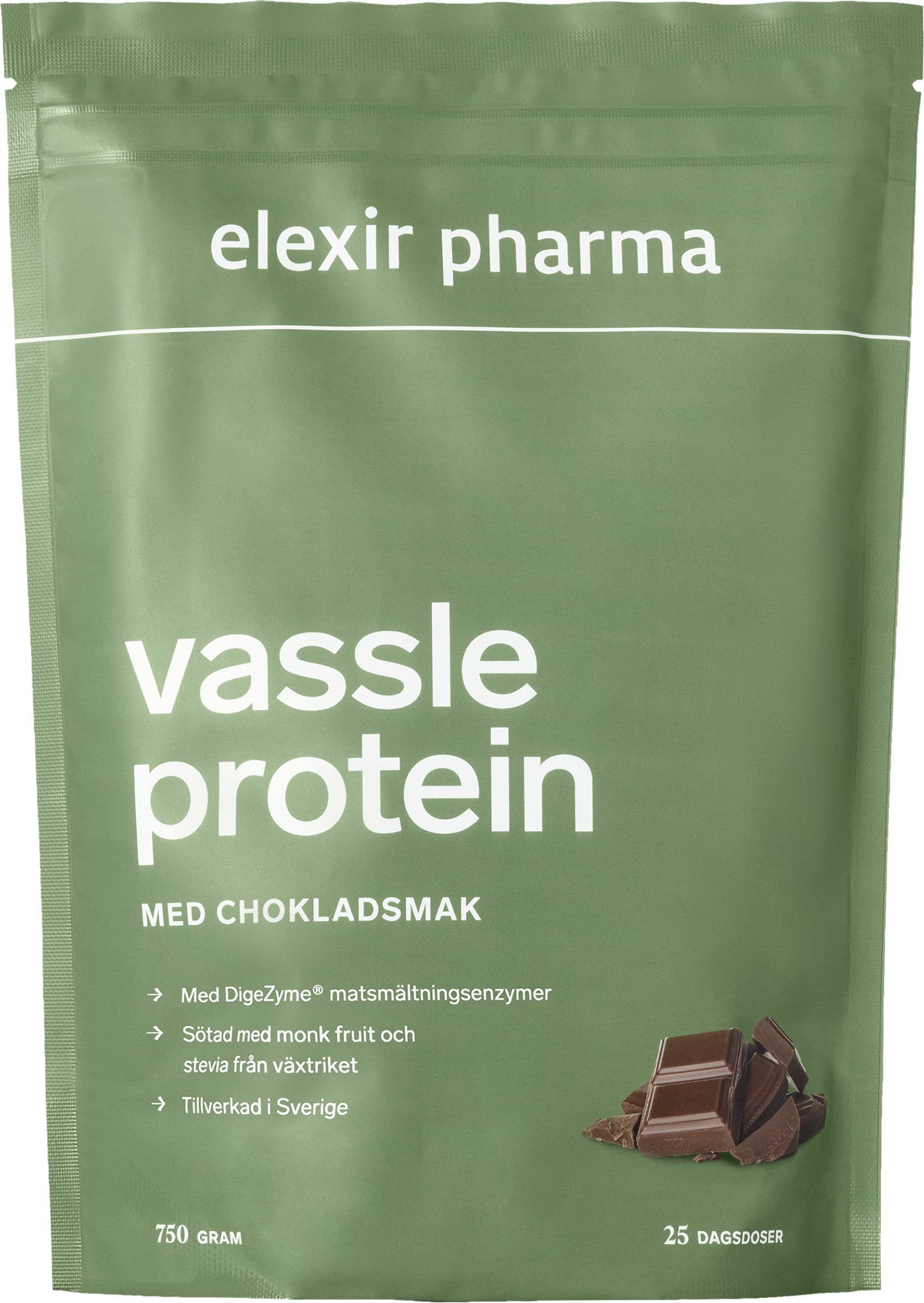 Elexir Pharma Vassleprotein Choklad, 750g