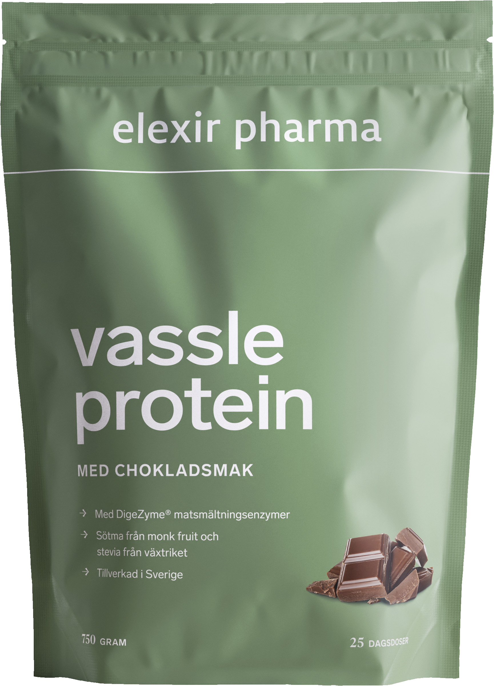 Elexir Pharma Vassleprotein Choklad, 750g