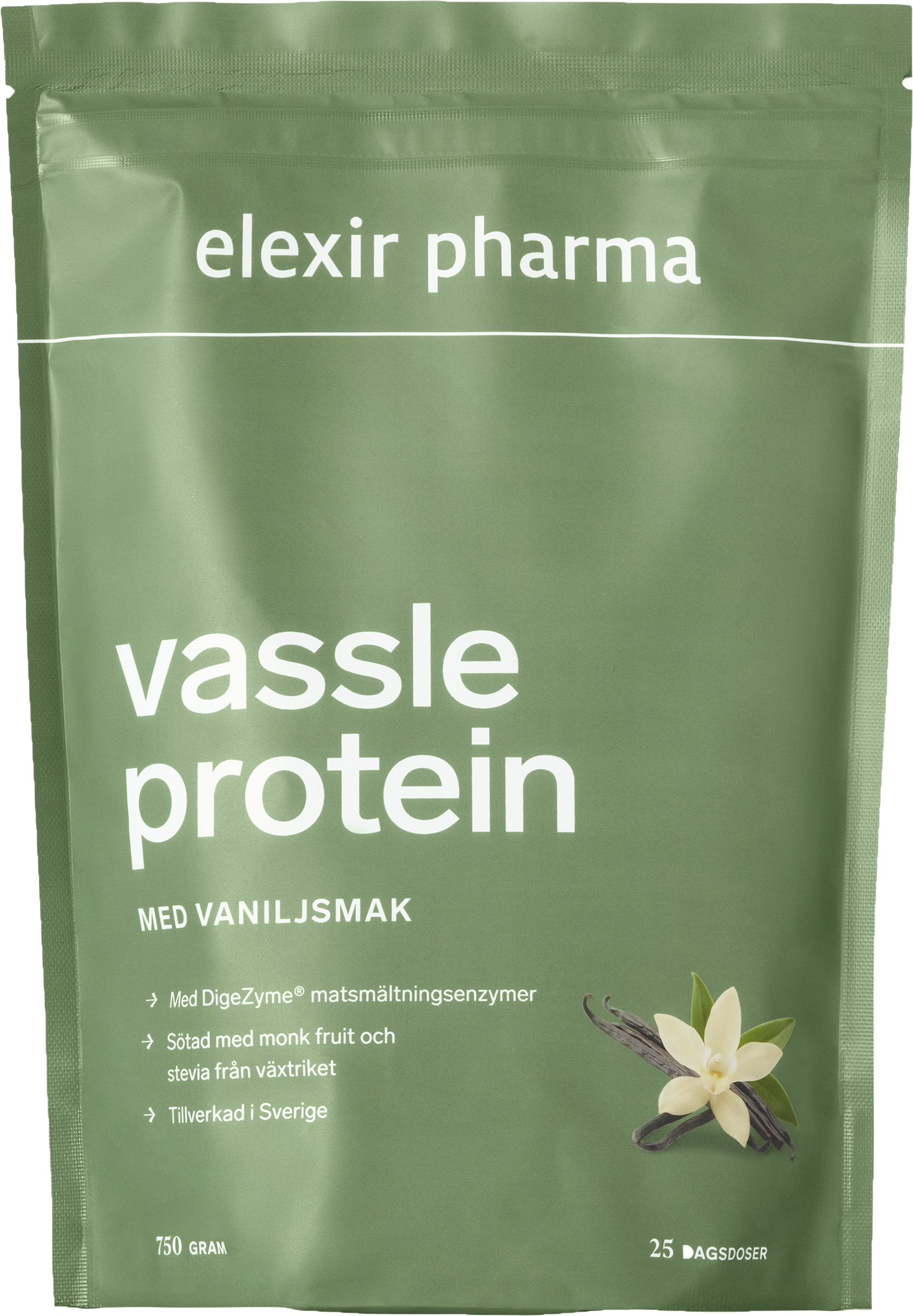 Elexir Pharma Vassleprotein Vanilj, 750g