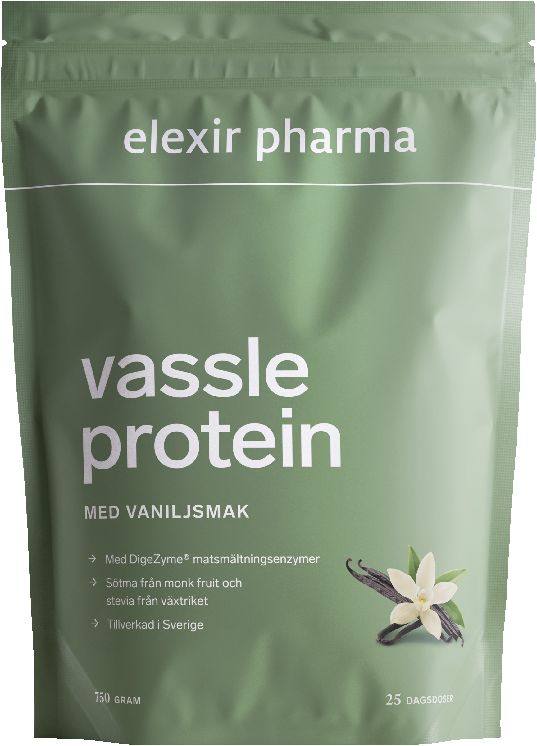Elexir Pharma Vassleprotein Vanilj, 750g