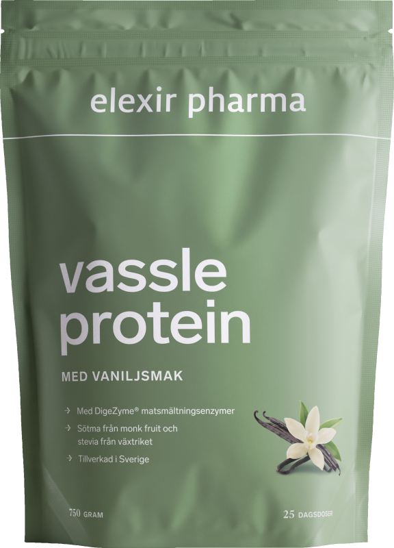 Elexir Pharma Vassleprotein Vanilj, 750g 750 g