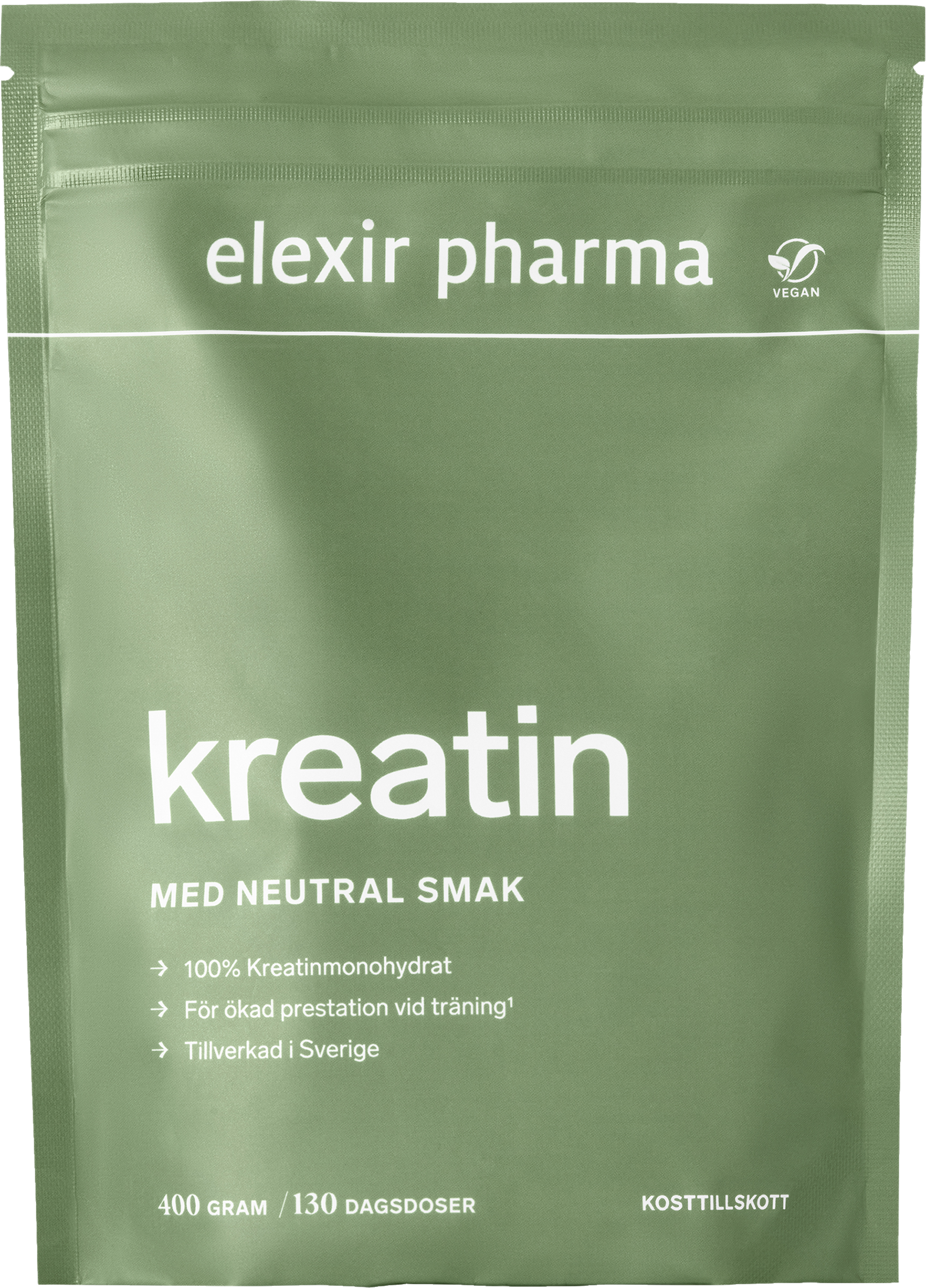Elexir Pharma Kreatin Naturell, 400g