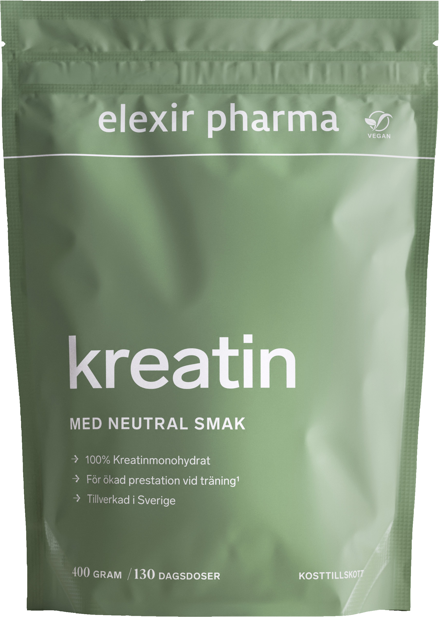 Elexir Pharma Kreatin Naturell, 400g
