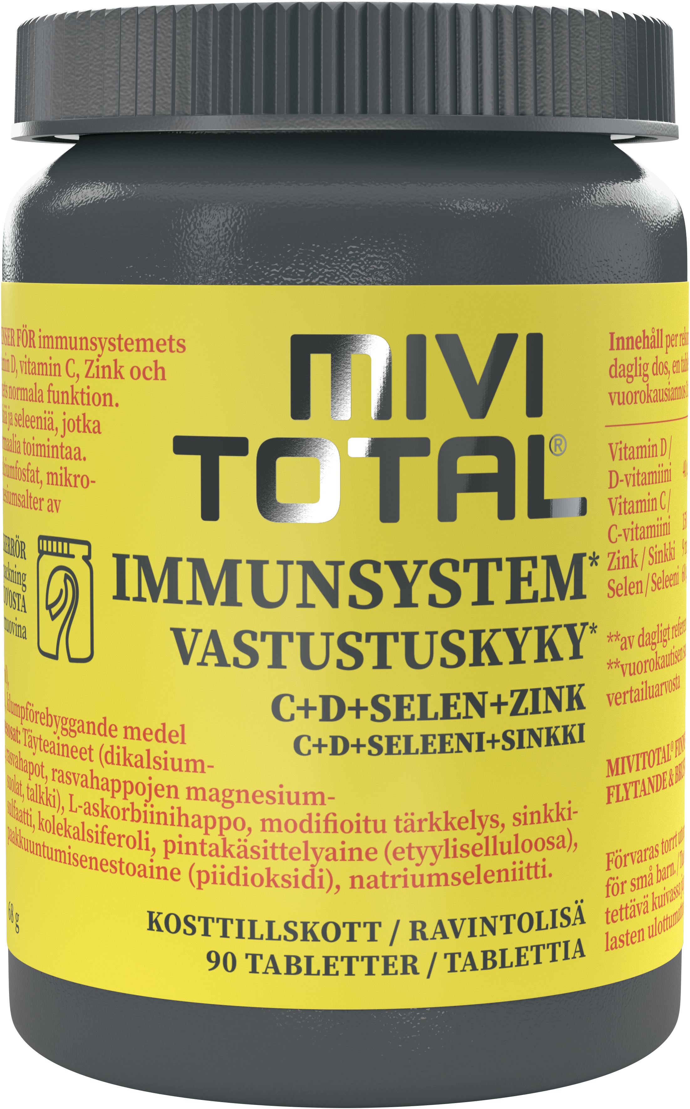 Midsona Sverige AB Mivitotal Immunsystem 90 st