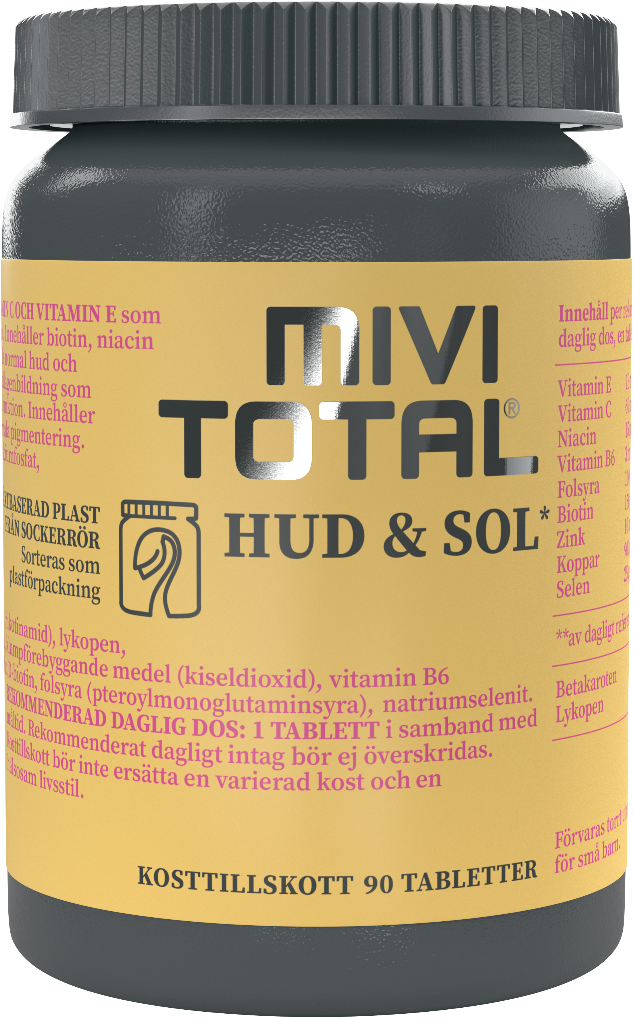 Midsona Sverige AB Mivitotal Hud & sol 90 st