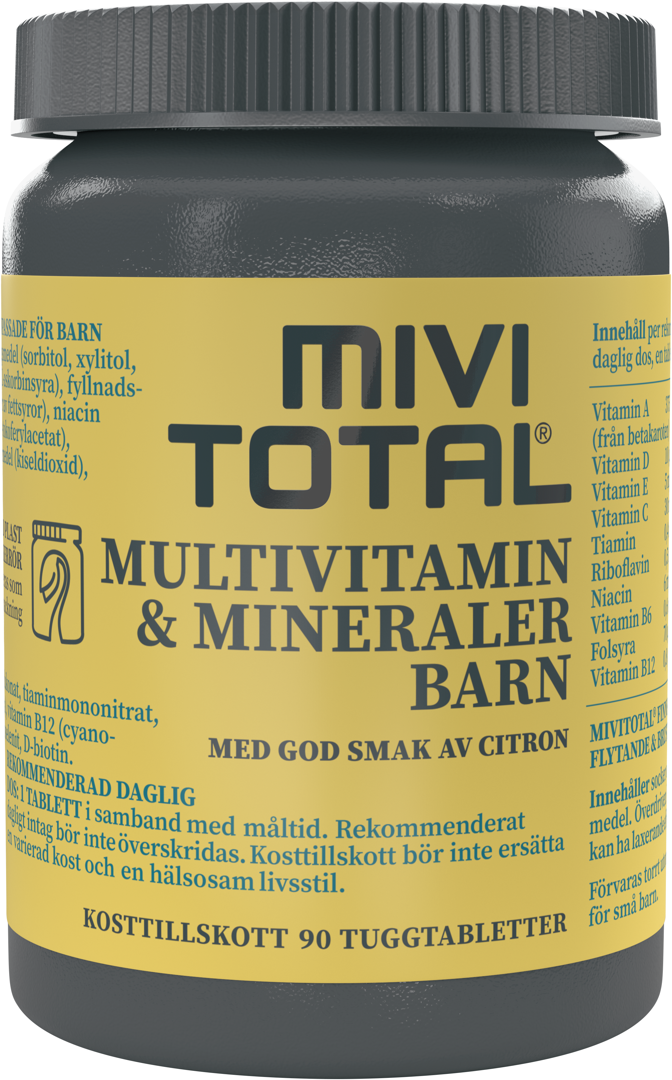 Mivitotal Multivitamin & Mineraler Barn 90 st