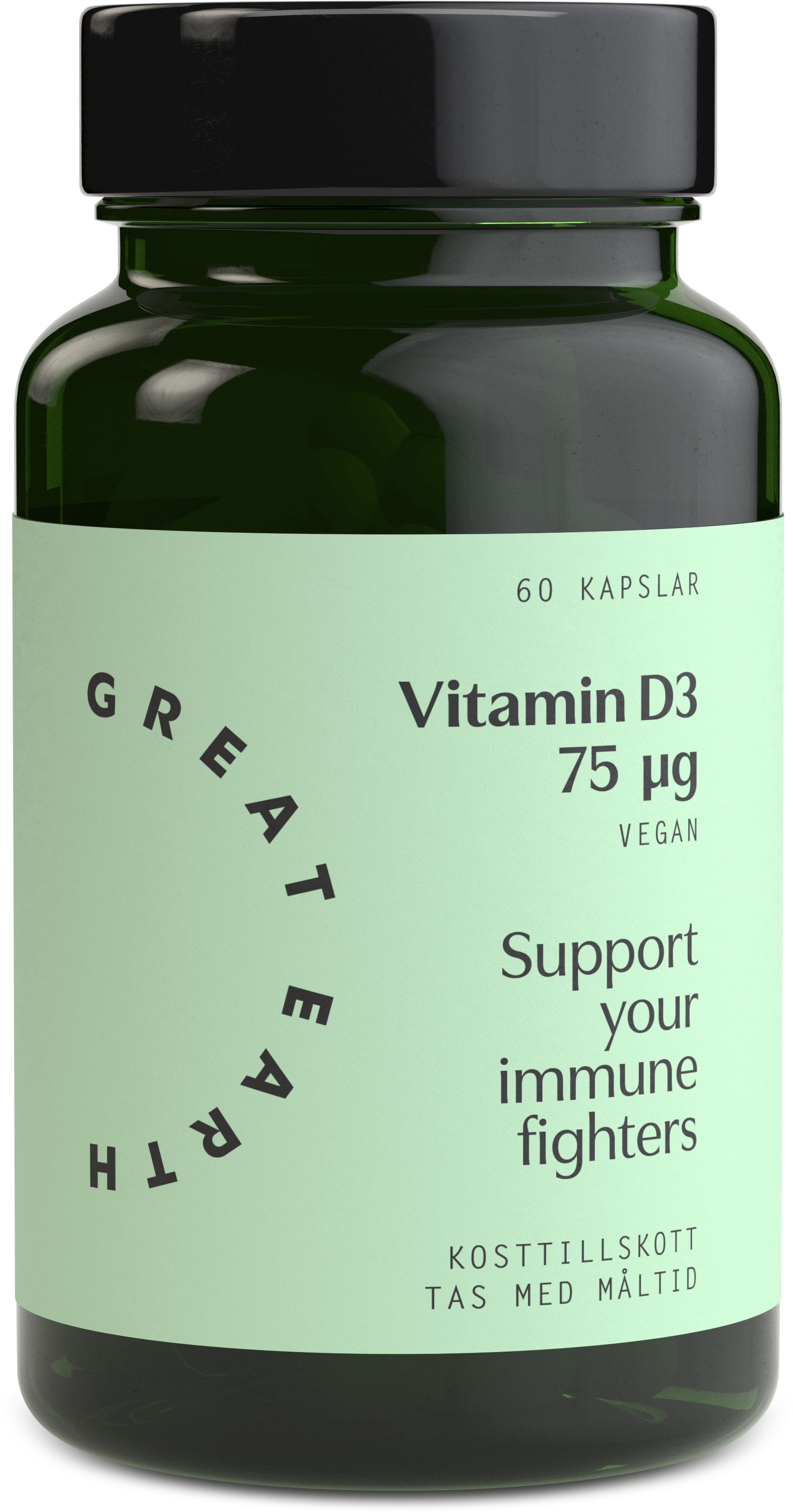 Great Earth Vitamin D3 75 µg refill 60 st